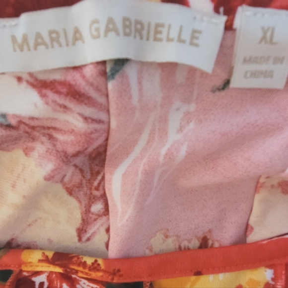 Coral Floral Maxi Dress XL Sleeveless Beautiful Great Condition Tropical ๐ฅ - Picture 2 of 4